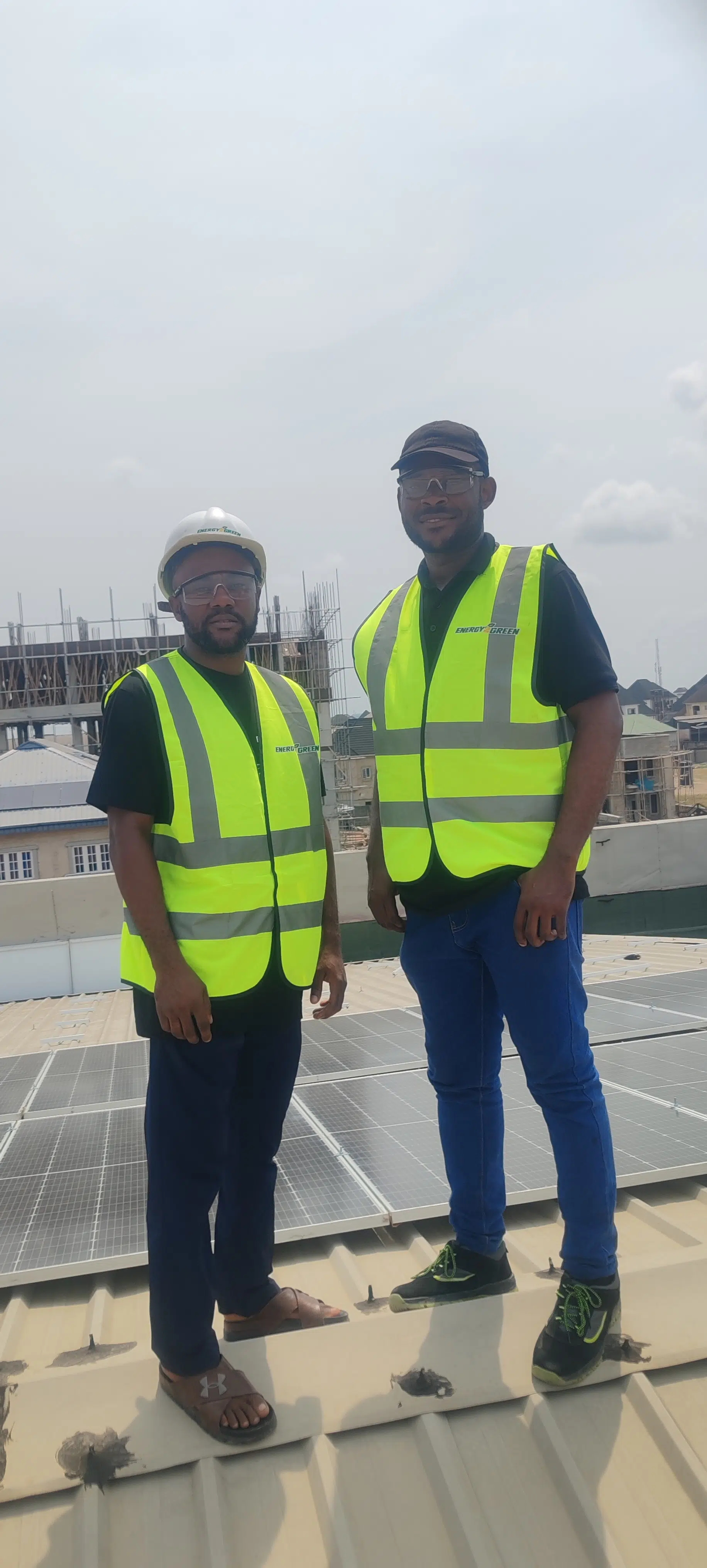 Talynex engineers on site wearing safety gear
