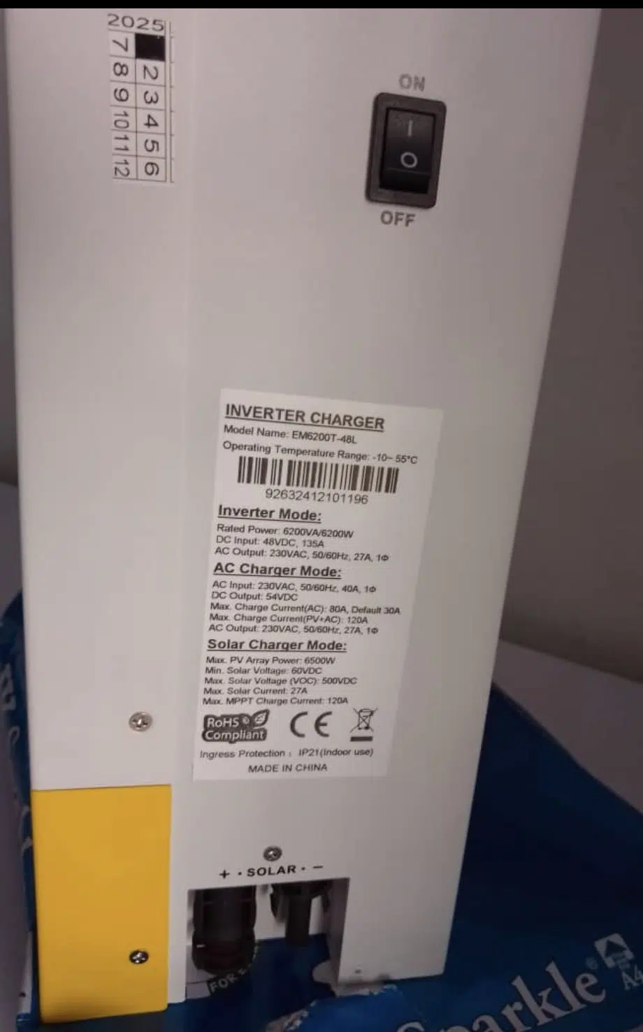SMK 6.2 kVA Hybrid Inverter — product view 2